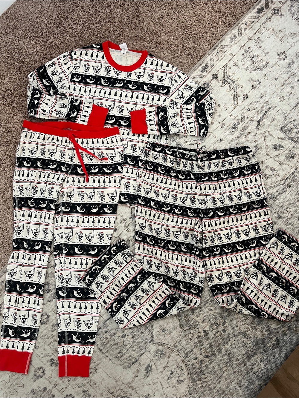 Nightmare Before Christmas Holiday Pajama Matching Set (3 pc)